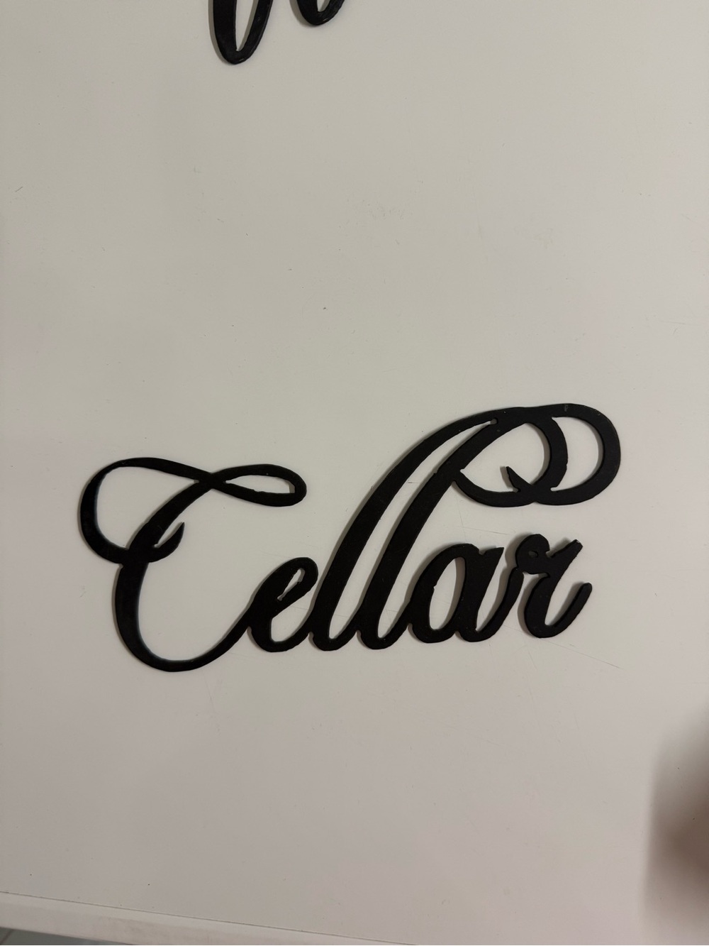 Wine Cellar Wall Sign - Black Home Wall Decor - Picture 3 of 7